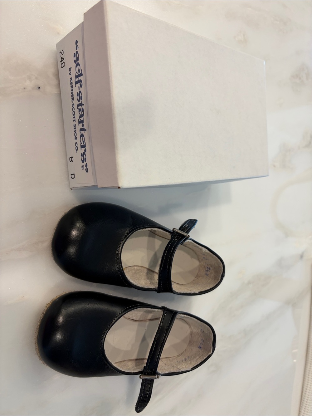 Self-Starters Black Girls Mary Jane Dress Shoes